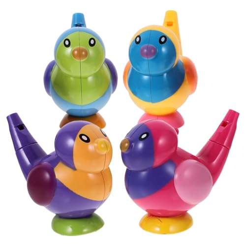 KITANDOVE 4 Stück Vogelpfeife Badespielzeug Cartoon quietschender Vogel Kinderparty pfeift Kinder wasserspiel wasserspiele für Kinder spielte Pfeife Kinderspielzeug Abs von KITANDOVE