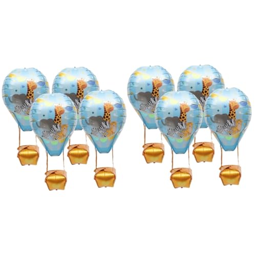 KITANDOVE 8 Stk Heißluftballon Metallische Luftballons Festivalballons Drachen Für Kinder Dekorative Luftballons Festlicher Ballon Kinder Drachen Partyballons Sky-blue Aluminiumfolie von KITANDOVE