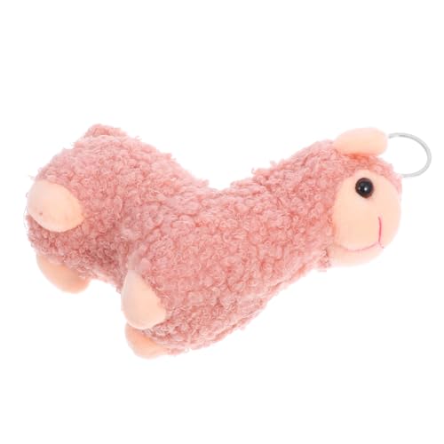 KITANDOVE Alpaka-schlüsselanhänger Lustiger Schlüsselanhänger Lamas-puppen-schlüsselanhänger Kuscheltiere Von Palm Pals Lamas-spielzeug Rosa Tiere Alpaka-kuscheltier Alpaka Stofftier Plüsch von KITANDOVE