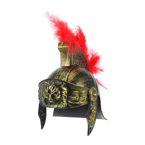 KITANDOVE Antiker Römischer Kriegerhut Cosplay Kopfbedeckung Herrenhut Helm Cosplay Kostüm Soldat Performance Hut Cosplay Soldat Helm Cosplay Helm Römischer Soldat Kostüm Neuheit von KITANDOVE