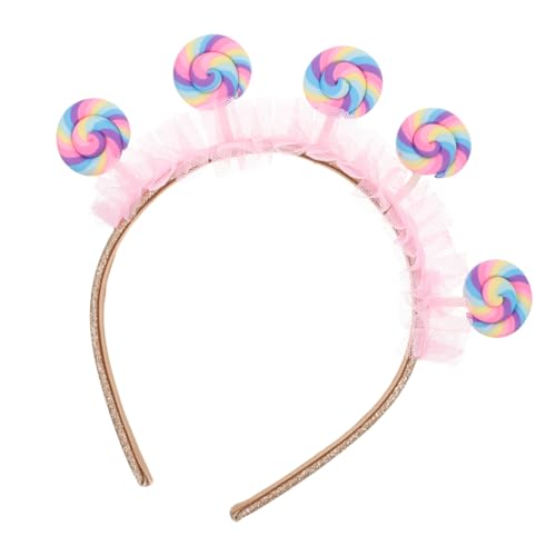 KITANDOVE Lutscher-Stirnband Lollipop-Bonbon-Stirnband Lollipop-Haarreifen hair accessories for Geburtstagsparty Haarschmuck Haarband Geburtstagsparty-Stirnband Lutscher-Haarbänder von KITANDOVE