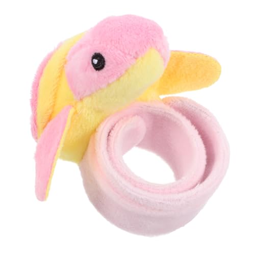 KITANDOVE Plüschring Schlagarmband Kuscheltiere Plüsch-Slap-Armband Stofftier-Armband Ohrfeigenarmband Für Kinder Geburtstagsarmbänder Für Das Klassenzimmer Tierarmbänder Rosa Pp Baumwolle von KITANDOVE