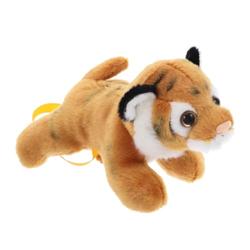 KITANDOVE Schulterständer Schultertiger Kleine Tigerpuppe Tierkuscheltiere Süßes Tiger-stofftier Gefüllte Tigerpuppe Mini-Tiger-stofftier Süßes Tiger-schulterspielzeug Plüsch Orange von KITANDOVE