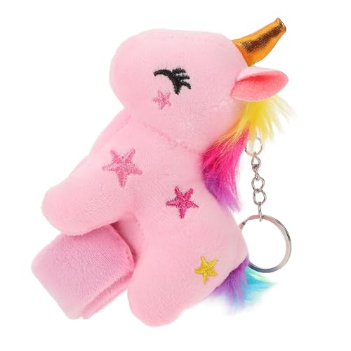 KITANDOVE Slap-Armband Armbandspielzeug Spielzeugarmband spielzeug einhorn Plüscharmband Armband golden Hase Gestopftes Einhorn-Armband Ohrfeigenarmbänder zur Dekoration PP Baumwolle Rosa von KITANDOVE