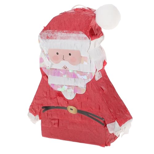 KITANDOVE Weihnachtspinata Weihnachtsmann-bonbons Weihnachten Groß Mini-weihnachtsmann Mini-stuffies Großes Weihnachten Mini-piñatas Mini-weihnachts-piñata Süßigkeiten Für Kinder Rot Papier von KITANDOVE