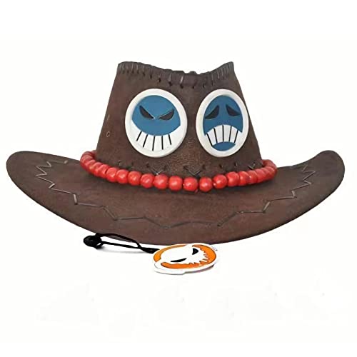 KITAT One Piece Ace Cowboy Hut Anime Cosplay in drei Farben erhältlich, Grau, M von KITAT