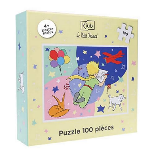 Puzzle 100 Teile KIUB Der kleine Prinz im Zeichenzug (49 x 36 cm) von KIUB