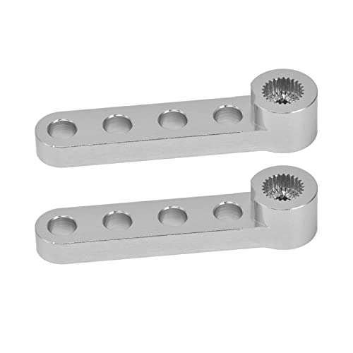 KJAOYU 2PCS Metall 25T Servohorn 25 Zähne Lenkarm Einseitiger Servoarm - 25 Zahn Aluminiumlegierung Lenkarmverbindungszubehör für RC von KJAOYU