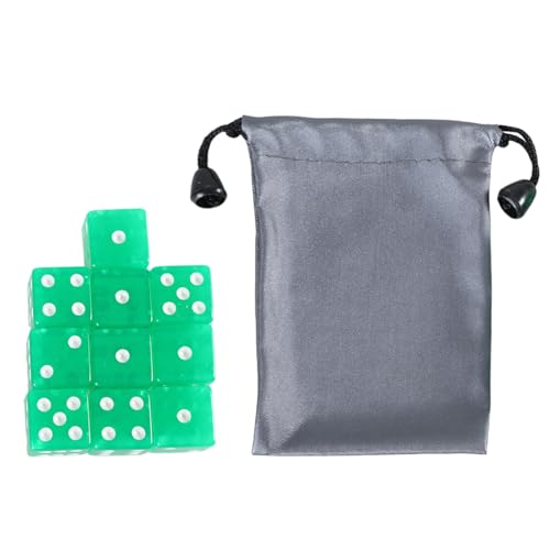 KJDKNC 10 Stück 6-seitige Spielwürfel 19 Mm Quadratische Eckwürfel Set Für Tischwürfel Spiel Mathematikunterricht Bunte Sechsseitige Würfel von KJDKNC