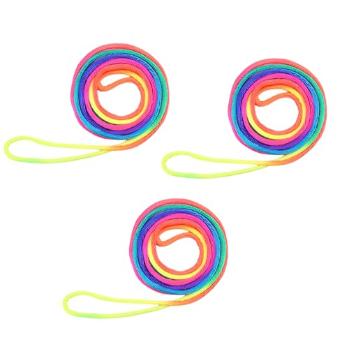 3 Stück Regenbogen Finger Drehseile Nylon Lustiges Partyspiel Für Kinder Geburtstagsgeschenke Flexible Fingerspiel Saiten Regenbogen von KJDKNC