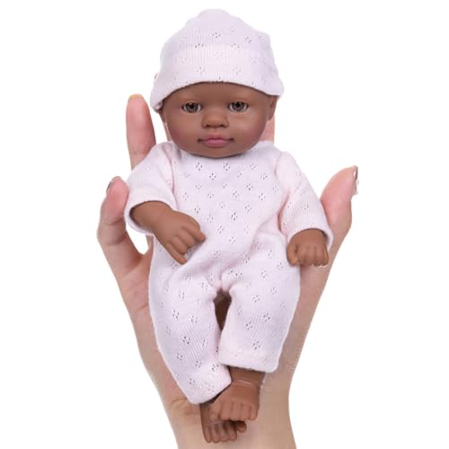 7 Zoll Vinyls Reborns Puppen Wie Reborns Afrikanische Babypuppen Für Kinder Beruhigendes Und Rollenspiel Bildungsspielzeug von KJDKNC