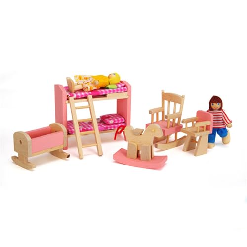 Einrichtungsgegenstände Lebensszene Rollenspiel Für Kinder Puppenhausmöbel Maßstab 1:12 Realistisches Modell Für Schlafzimmer Esszimmer von KJDKNC