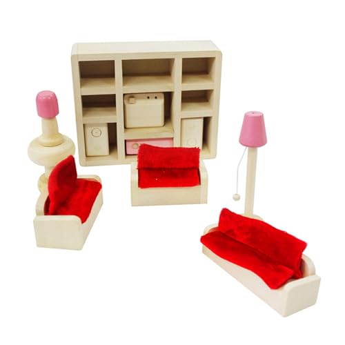 Einrichtungsgegenstände Lebensszene Rollenspiel Für Kinder Puppenhausmöbel Maßstab 1:12 Realistisches Modell Für Schlafzimmer Esszimmer von KJDKNC