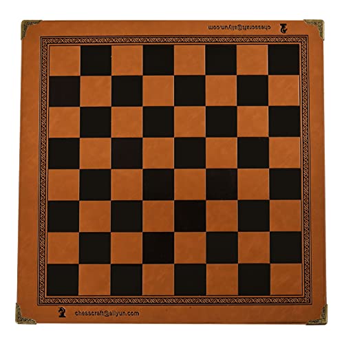 Internationale Schachbrettspiele aus geprägtem PU-Leder, Schachbrett, Schachbrett für Erwachsene und Kinder von KJDKNC
