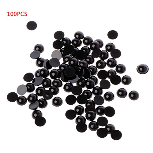 KJDKNC 100 Stück 6–18 Mm Schwarze Kunststoff Sicherheitsaugen Für Bären Für Puppen Tiermarionetten Basteln C von KJDKNC