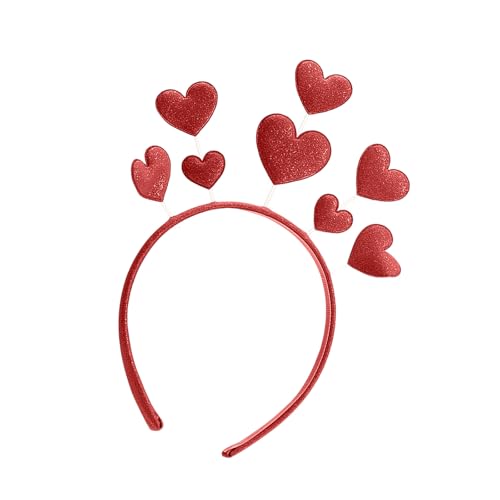 KJDKNC Liebes Herz Stirnband Glitzerndes Puder Haarband Für Erwachsene Teenager Party Treffen Kopfbedeckung Valentinstag Festival Haarband von KJDKNC