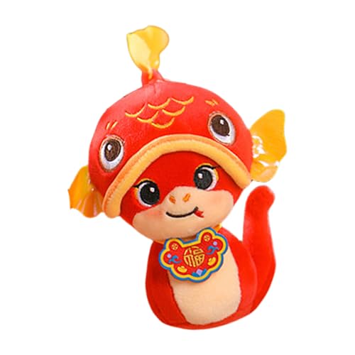 KJDKNC Luck Zodiacal Toy Gefüllte Schlangenmaskottchen Plüschtierpuppen Für Reichtum Und Glück Chinesisches Schlangenjahr 2025 Festival Requisiten von KJDKNC