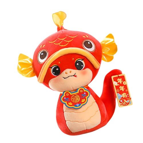 KJDKNC Luck Zodiacal Toy Gefüllte Schlangenmaskottchen Plüschtierpuppen Für Reichtum Und Glück Chinesisches Schlangenjahr 2025 Festival Requisiten von KJDKNC