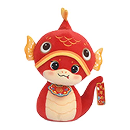 KJDKNC Luck Zodiacal Toy Gefüllte Schlangenmaskottchen Plüschtierpuppen Für Reichtum Und Glück Chinesisches Schlangenjahr 2025 Festival Requisiten von KJDKNC