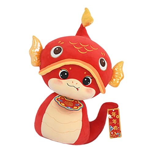 KJDKNC Luck Zodiacal Toy Gefüllte Schlangenmaskottchen Plüschtierpuppen Für Reichtum Und Glück Chinesisches Schlangenjahr 2025 Festival Requisiten von KJDKNC