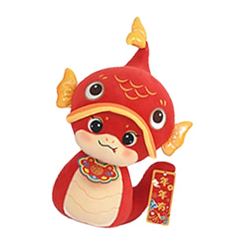 KJDKNC Luck Zodiacal Toy Gefüllte Schlangenmaskottchen Plüschtierpuppen Für Reichtum Und Glück Chinesisches Schlangenjahr 2025 Festival Requisiten von KJDKNC