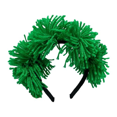 Patriotische Paraden Stirnband Für Erwachsene Kinder Dreifarbige Pompons Hairhoop Musik Festival Requisiten Hairhoop Cosplay Zubehör von KJDKNC