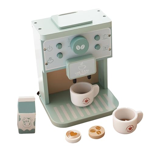 Praktisches Kinder Spielzeugset Aus Robustem Holz Simulation Einer Kaffeemaschine Fantasievolles Spielset Für Jungen Und Mädchen 3 Jahren von KJDKNC