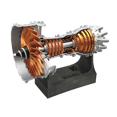 Turbofan Motormodell, Lüftermotor, zusammenbauen, Flugzeugmotormodell, Wissenschaft, Bildung, Zubehör, Geburtstagsgeschenke von KJDKNC