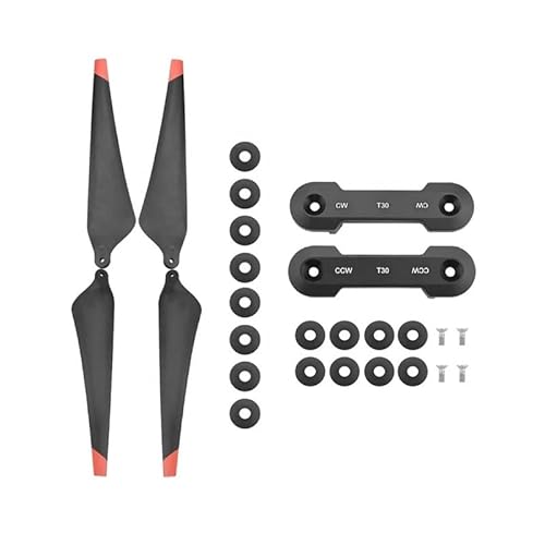 KJGVCENK Faltbarer Propeller for die D-JI T30-Drohne, 3820 Kohlefaser-Propeller, CW und CCW, paarweise mit Requisitenklemme, Landwirtschafts-Pflanzdrohne von KJGVCENK