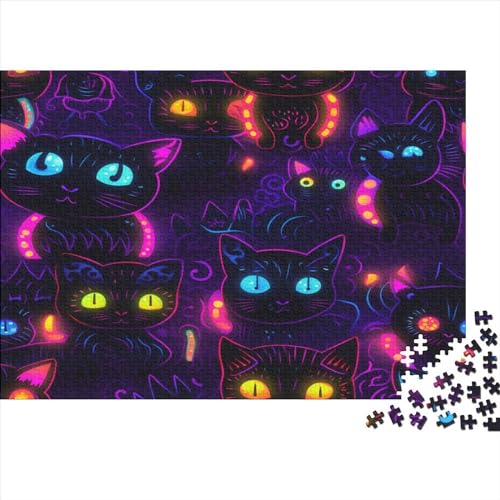 Cat Educa Adult 1000 Puzzle 1000 Karton Puzzle Educa Genuini Puzzle für Erwachsene und Jugendliche Puzzles-Liebhaber 1000 Teile (75 x 50 cm) von KJZQVBDIP