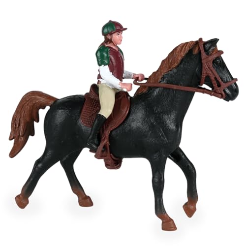 KJoet Mini Pferd Modell Figur, Pferde Spielset, Stute Pferde Figur, Tier Tortendeko Emulationelles Lernspielzeug Modell für Jungen und Mädchen Kuchen Dekorationen von KJoet