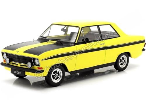 KK Scale KKDC180641 - Opel Kadett B Sport Yellow & Black 1973 - maßstab 1/18 - Sammlerstück Miniatur von KK-Scale