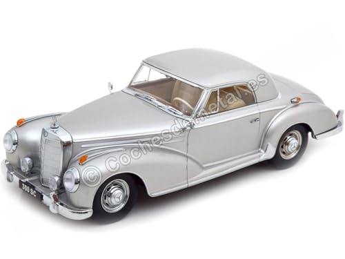 KK-Scale KKDC180833 - Mercede. 300 Se W188 Coupe Silver 1955 - maßstab 1/18 - Sammlerstück Miniatur von KK-Scale