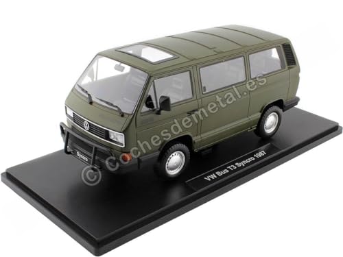 KK Scale KKDC180963 Volks. Bus T3 Syncro Matt Olive Green 1987 - maßstab 1/18 - Sammlerstück Miniatur von KK Scale