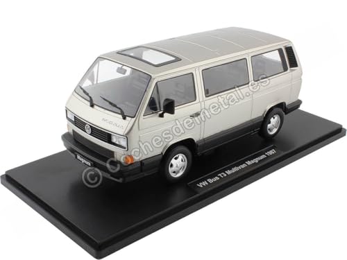 KK Scale KKDC180992 - Volks. Bus T3 Multivan Magnum Light Grey Metallic 1987 - maßstab 1/18 - Sammlerstück Miniatur von KK Scale