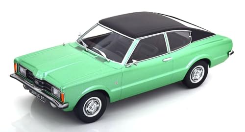 KK Scale KKDC181004 - for. Taunus GT Coupe Green Metallic with Black Vinyl Roof Squared Headlights 1971 - maßstab 1/18 - Sammlerstück Miniatur von KK Scale