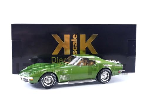 KK Scale KKDC181221 - Chevrole. Corvett. C3 Green Metallic 1972 - maßstab 1/18 - Modellauto von KK-Scale