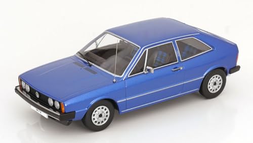 KK-Scale - Volks Scirocco 1 GTI Blue Metallic 1976 - Modellauto, Maßstab 1/18, Metall, Sammlerstück, für Erwachsene Hobbyisten, Unisex, Auto von KK-Scale