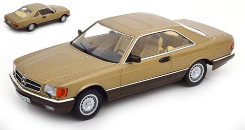 KK-Scale MODELLINO IN Scala COMPATIBILE Con Mercedes 500 SEC C126 1987 Gold METALLIC 1:18 KKDC180335 von KK-Scale