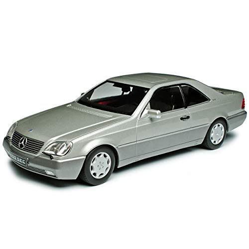 KK-Scale Mercedes-Benz SEC S-Klasse Coupe C140 Silber 1992-1998 1/18 Modell Auto von KK-Scale