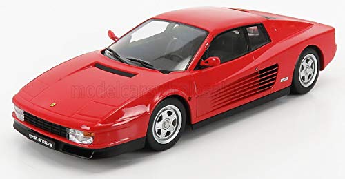 KK-Scale Ferrari Testarossa 1986 Rot 1:18 Modellauto für Erwachsene und Autofans, Sammler, Classic Car Enthusiasten von KK-Scale