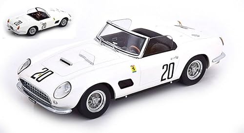 KK Scale Modell auf der Skala, kompatibel mit Ferrari 250 GT California N.20 24 H LE MANS 1960 STURGIS-SCHLESSER 1:18 KKDC181047 von KK-Scale