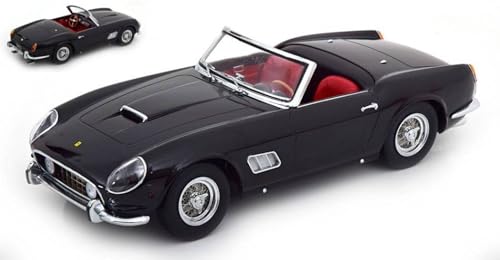 KK Scale Modell auf der Skala, kompatibel mit Ferrari 250 GT California Spyder 1960 Schwarz 1:18 KKDC181043 von KK-Scale