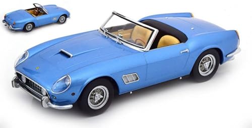 KK Scale Modell im Maßstab, kompatibel mit Ferrari 250 GT California Spyder 1960 Lightblue Metal 1:18 KKDC181044 von KK-Scale