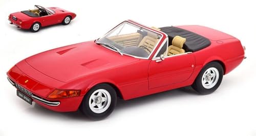 KK-Scale Scale Modell KOMPATIBEL MIT Ferrari 365 GTB/4 Daytona Convertible 2 Series 1971 RED 1:18 KKDC180621 von KK-Scale