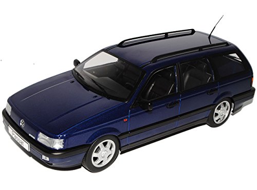 KK-Scale Volkwagen Passat B3 VR6 Variant Dunkel Blau 1988-1993 1/18 Modell Auto mit individiuellem Wunschkennzeichen von KK-Scale