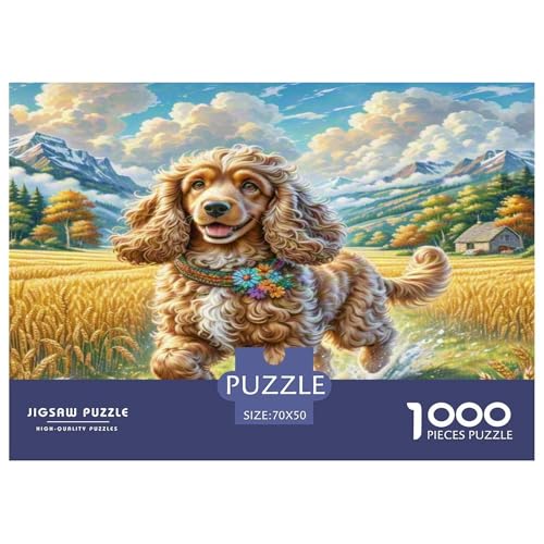 Amerikanischer Cocker Spaniel Puzzle 1000 Teile Schwer Puzzle Spielzeug Lernspiel Impossible Herausforderung Spielzeug Für Erwachsene Kinder 70x50cm/1000pcs Amerikanischer Cocker Spaniel Puzzle 1000 Teile Schwer Puzzle Spielzeug Lernspiel Impossible Herausforderung Spielzeug Für Erwachsene Kinder 70x50cm/1000pcs von KKOLASXZE