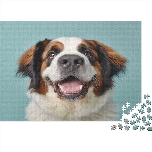 Australischer Schäferhund Puzzle 1000 Teile Puzzles Für Erwachsene Lernspiel Herausforderungsspielzeug 1000-teilige Puzzlespiel Für Erwachsene Kinder Puzzel 1000pcs (75x50cm) von KKOLASXZE