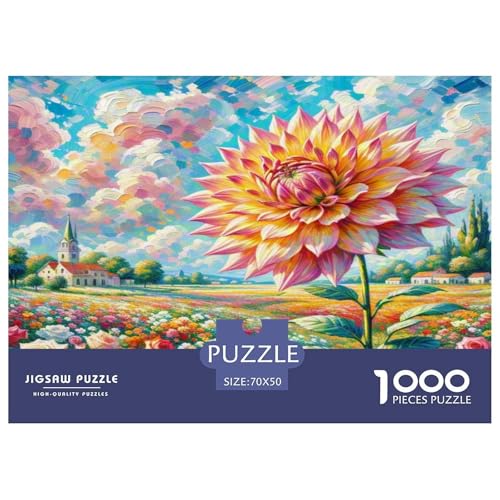 Dahlia Puzzle 1000 Teile Schwer Puzzle Spielzeug Pädagogisches Spiel Impossible Herausforderungsspielzeug Für Erwachsene Kinder 70x50cm/1000pcs Dahlia Puzzle 1000 Teile Schwer Puzzle Spielzeug Pädagogisches Spiel Impossible Herausforderungsspielzeug Für Erwachsene Kinder 70x50cm/1000pcs von KKOLASXZE