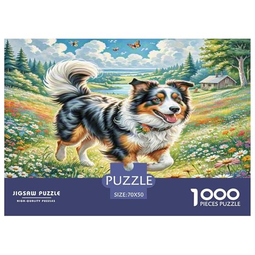 Der Border Collie Puzzle 1000 Teile Schwer Puzzle Spielzeug Lernspiel Impossible Herausforderungsspielzeug Für Erwachsene Und Kinder in Bewährter 70x50cm/1000pcs Der Border Collie Puzzle 1000 Teile Schwer Puzzle Spielzeug Lernspiel Impossible Herausforderungsspielzeug Für Erwachsene Und Kinder in Bewährter 70x50cm/1000pcs von KKOLASXZE